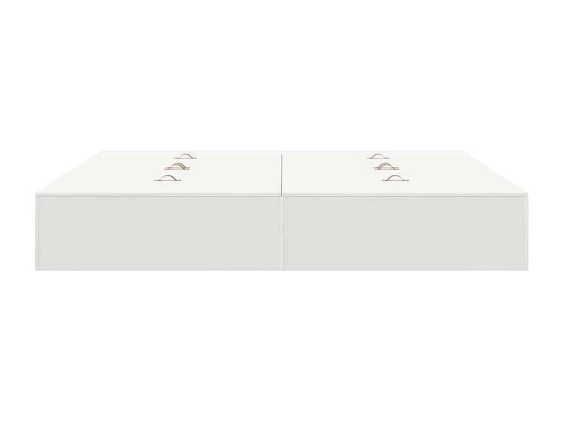 Opbergbedframe met opslag Wit 200 x 200 cm Bewerkt hout