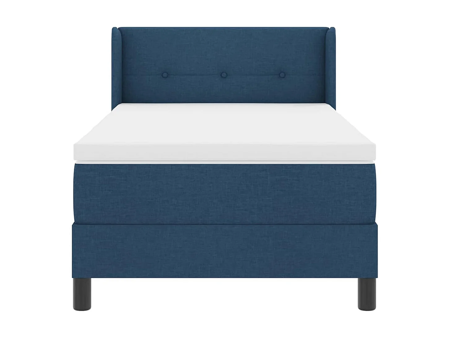 Boxspringbett mit Matratze mit Matratze Blau 80 x 200 cm