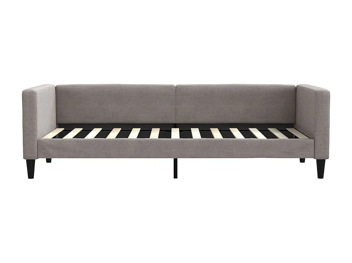 Lit de jour avec matelas taupe 80x200 cm tissu