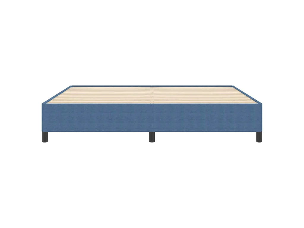 Boxspringbed Blauw 200 x 200 cm Katoen Stof