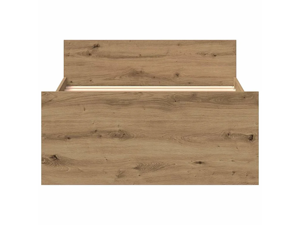 Bettgestell ohne Matratze Artisan-Eiche 75x190 cm Holzwerkstoff