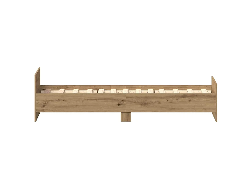 Bettgestell ohne Matratze Artisan-Eiche 75x190 cm Holzwerkstoff