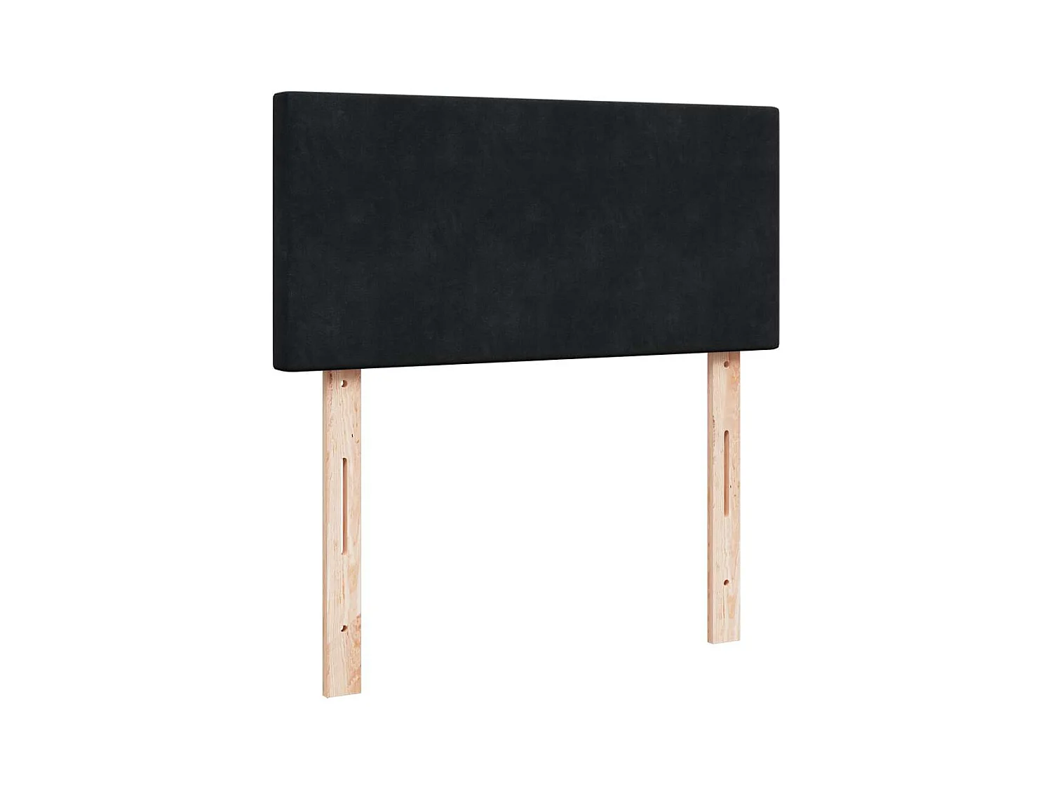 Bed poef met matras en LED's 80x200 cm fluweel zwart