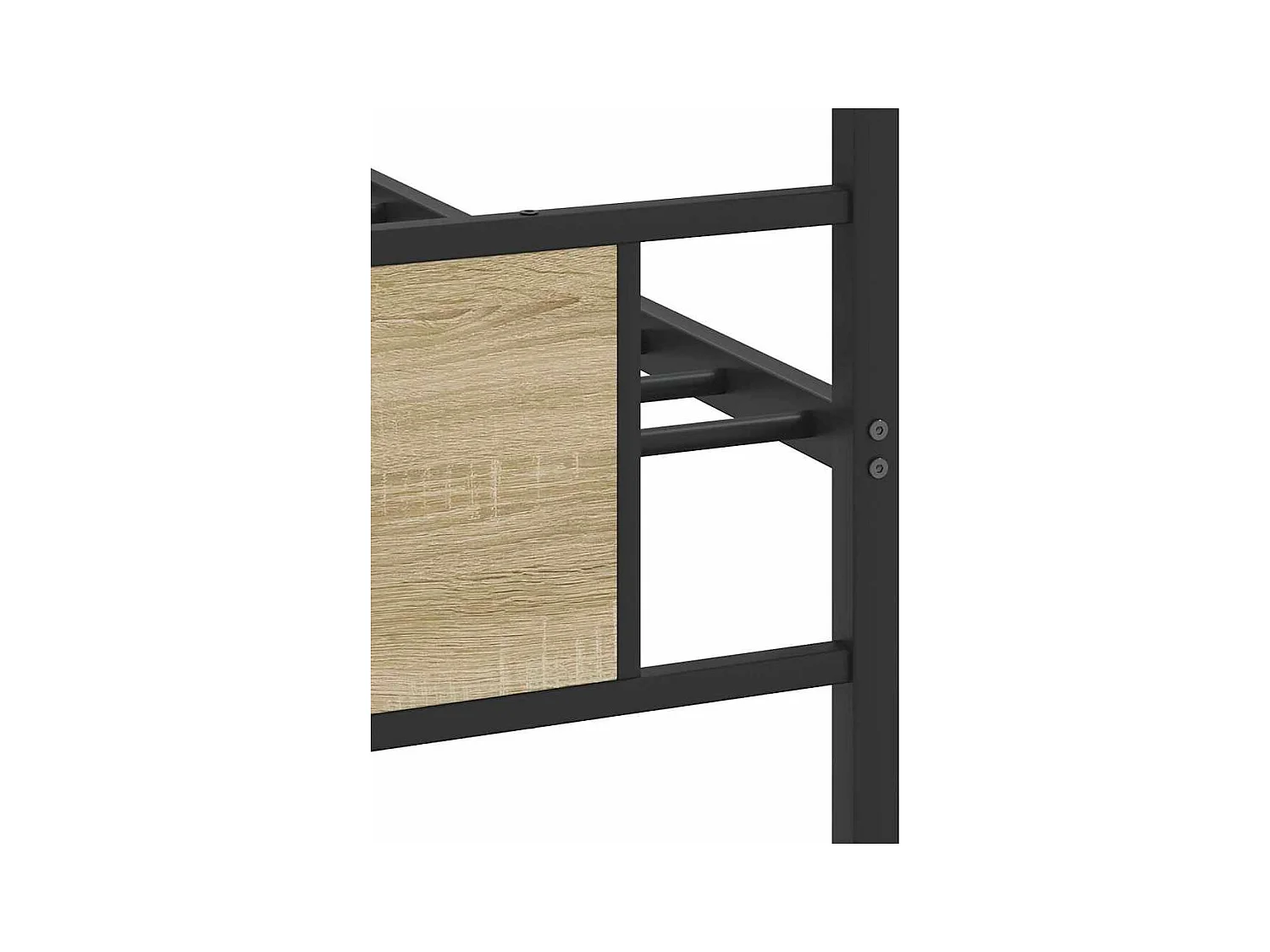 Cadre de lit sans matelas chêne sonoma 75x190 cm