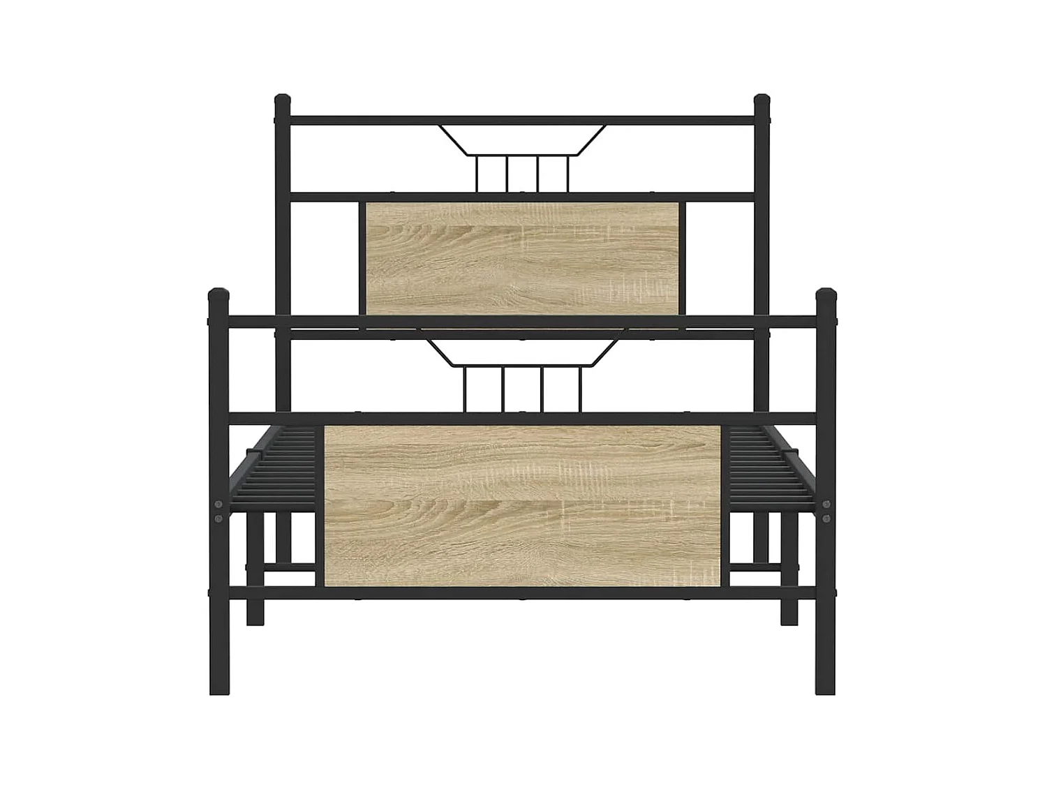 Bettgestell ohne Matratze Sonoma-Eiche 75x190 cm Holzwerkstoff