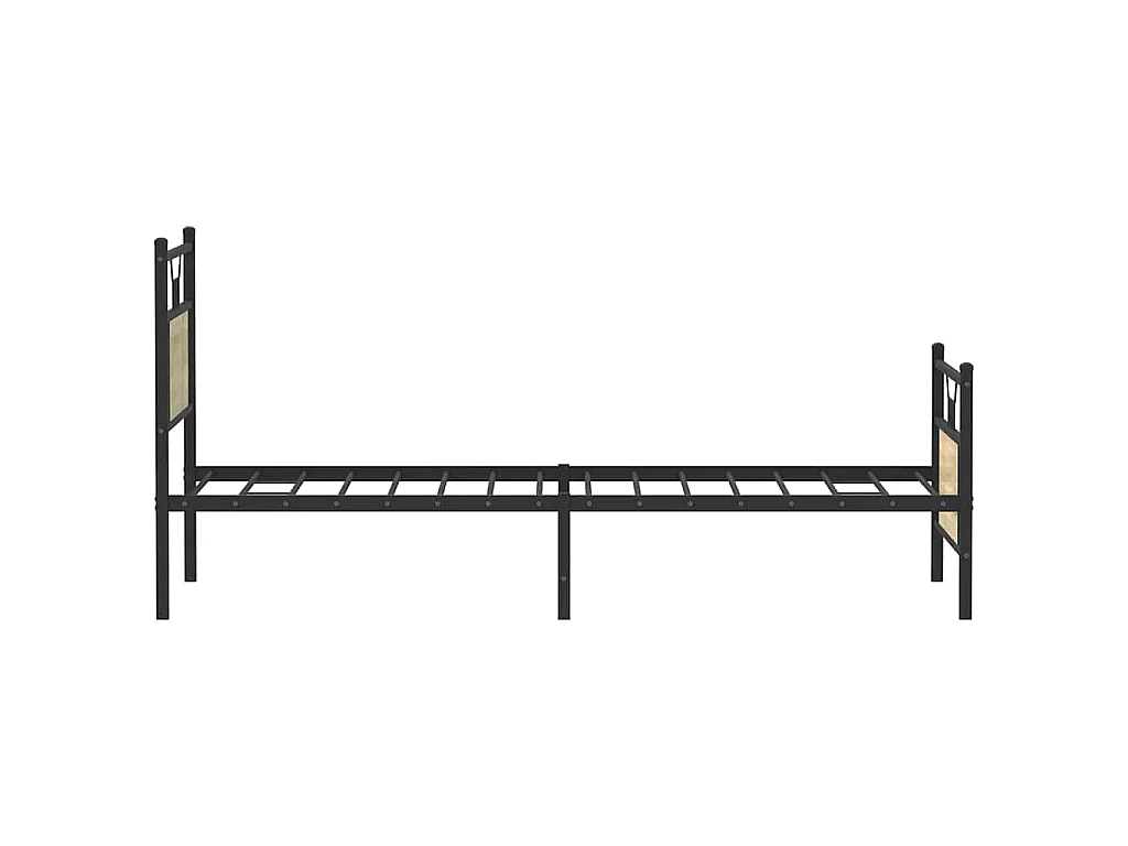 Cadre de lit sans matelas chêne sonoma 75x190 cm