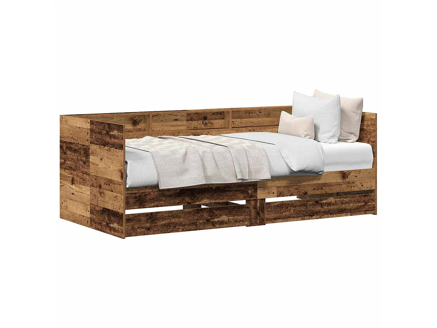 Lit d'appoint Bois Ancien 75 x 190 cm Bois d'ingénierie