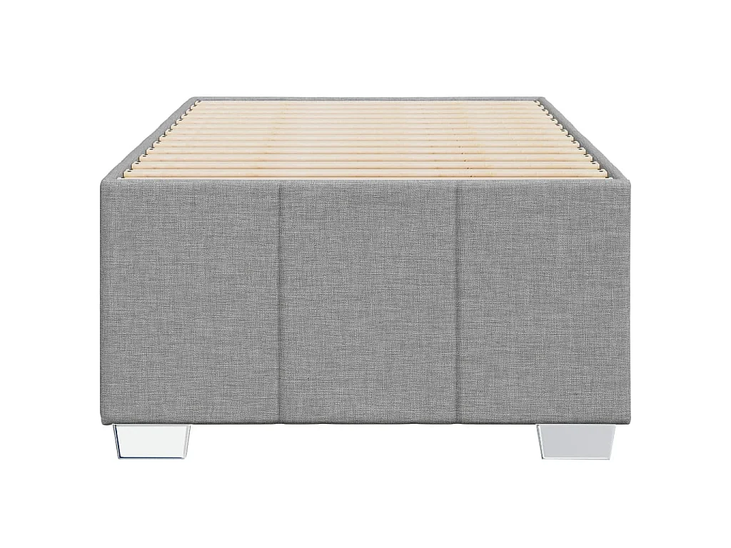 Bedframe zonder matras 80x200 cm stof lichtgrijs