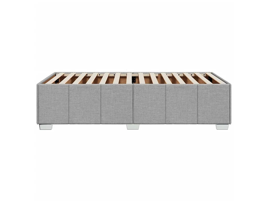 Bedframe zonder matras 80x200 cm stof lichtgrijs