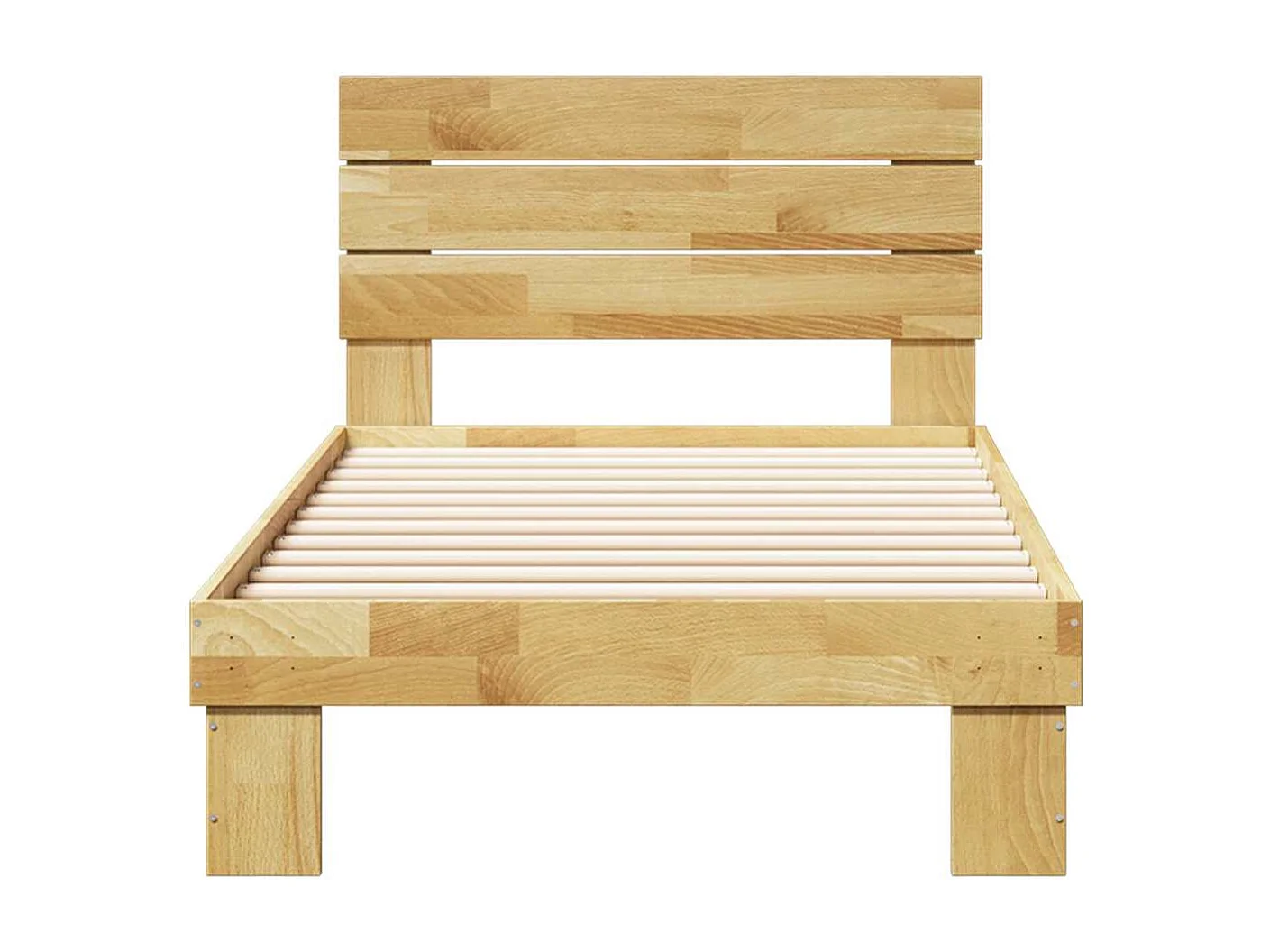 Cadre de lit avec tête de lit sans matelas 75 x 190 cm