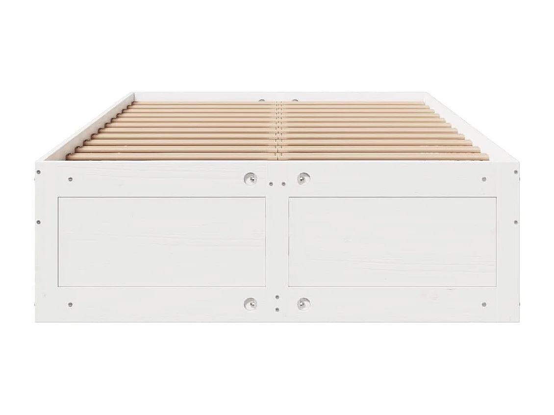 Cadre de lit sans matelas avec tiroirs 135x190 cm bois de pin
