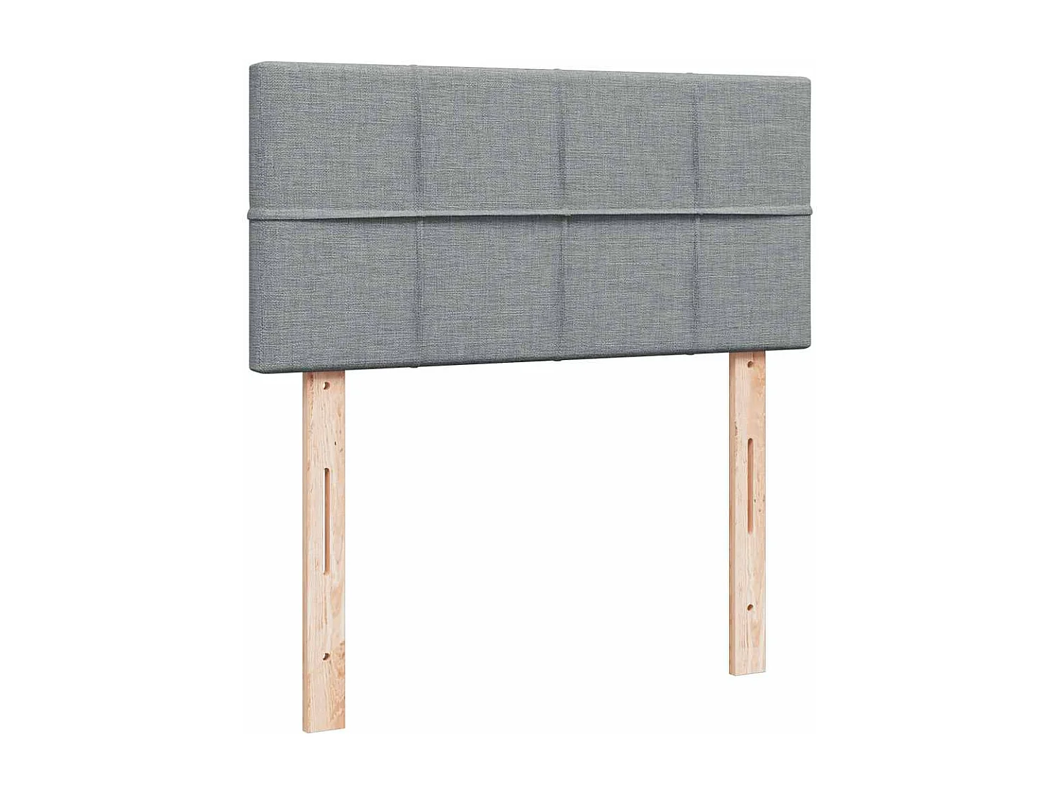 Boxspringbett mit Matratze Hellgrau 80x200 cm Stoff