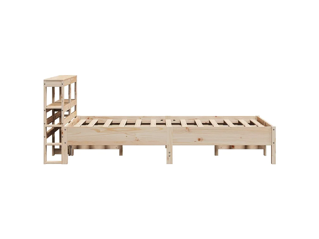 Bedframe zonder matras massief grenenhout 75x190 cm