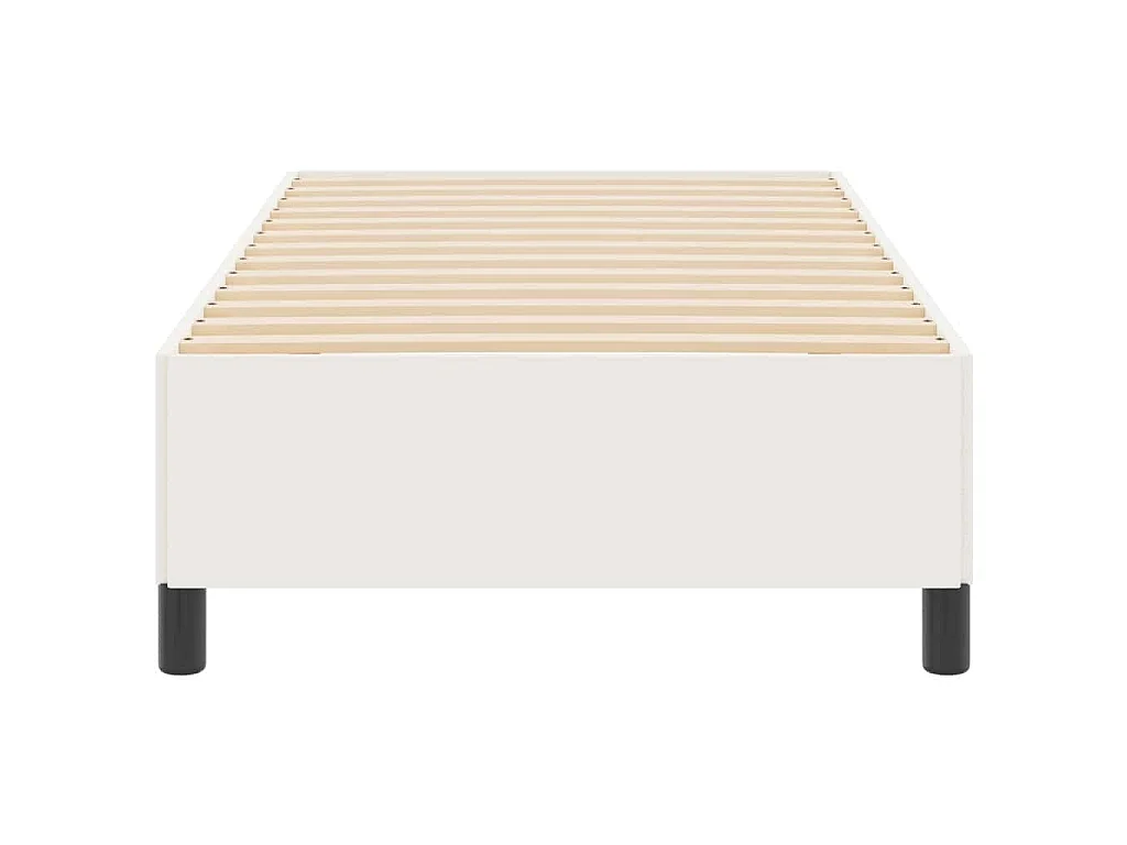 Boxspringbett Creme 80 x 200 cm Cordstoff