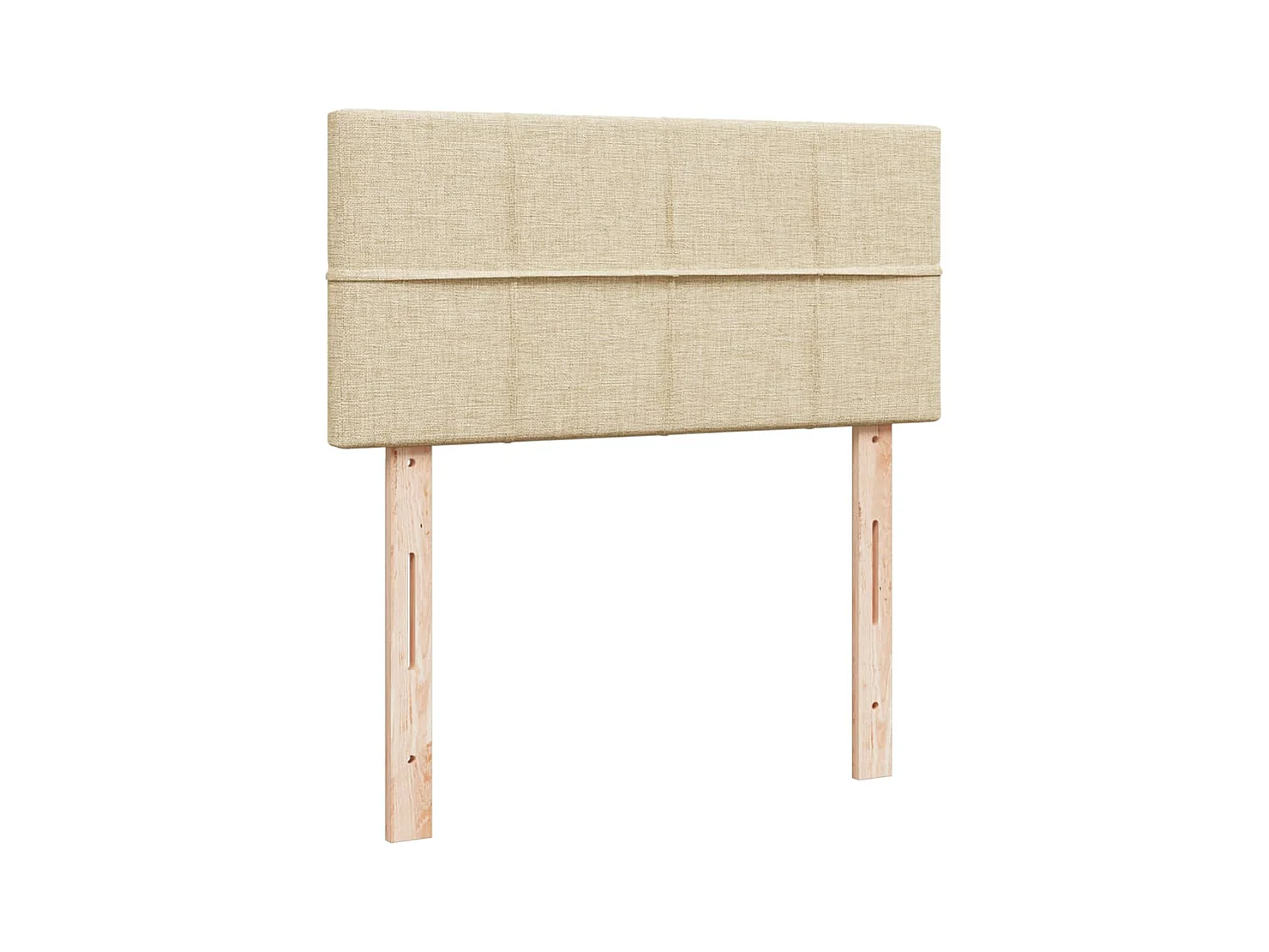 Cama com molas/colchão 80x200 cm tecido cor crème