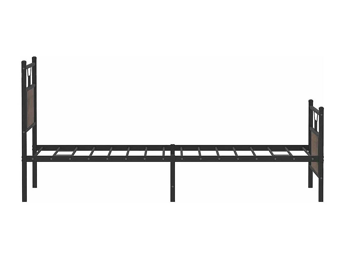 Bedframe zonder matras bewerkt hout bruin eikenkleur 80x200 cm