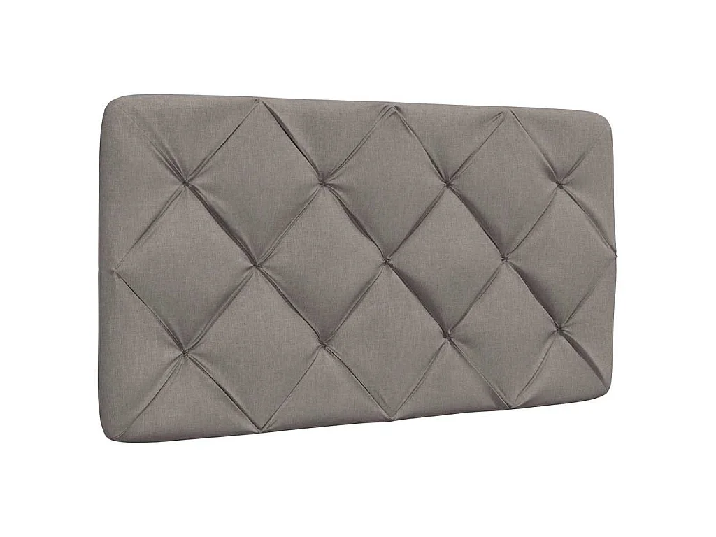 Bed met matras stof taupe 80x200 cm