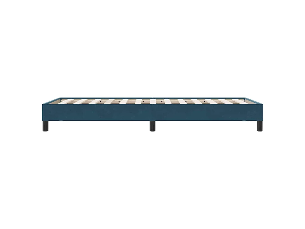 Giroletto senza Materasso Blu Scuro 80x220 cm in Velluto