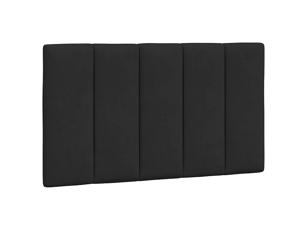 Cadre de lit avec LED sans matelas Hanko noir 80x200 cm velours
