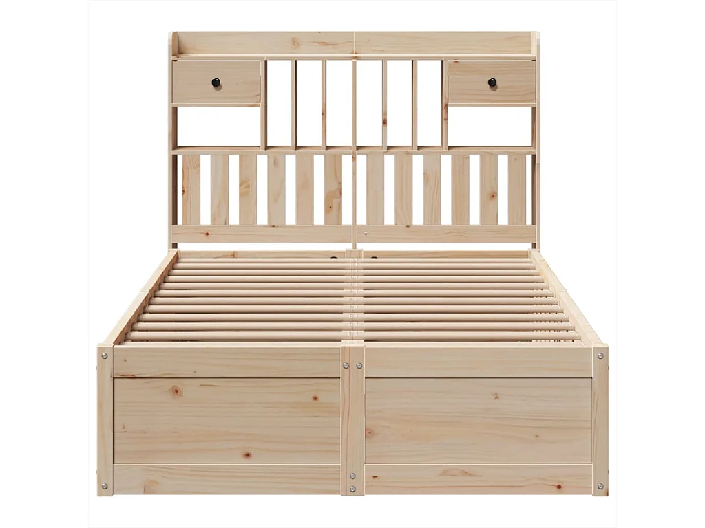 Massivholzbett ohne Matratze 135x190 cm Kiefernholz