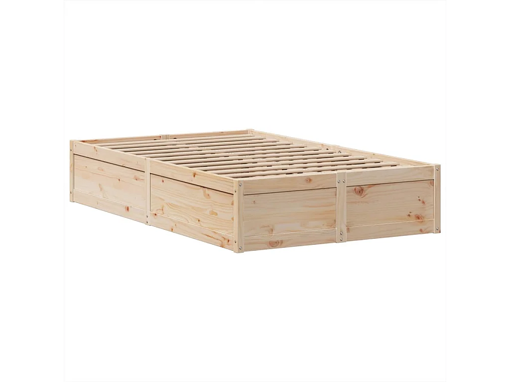 Cama sem colchão 135x190 cm madeira de pinho maciça