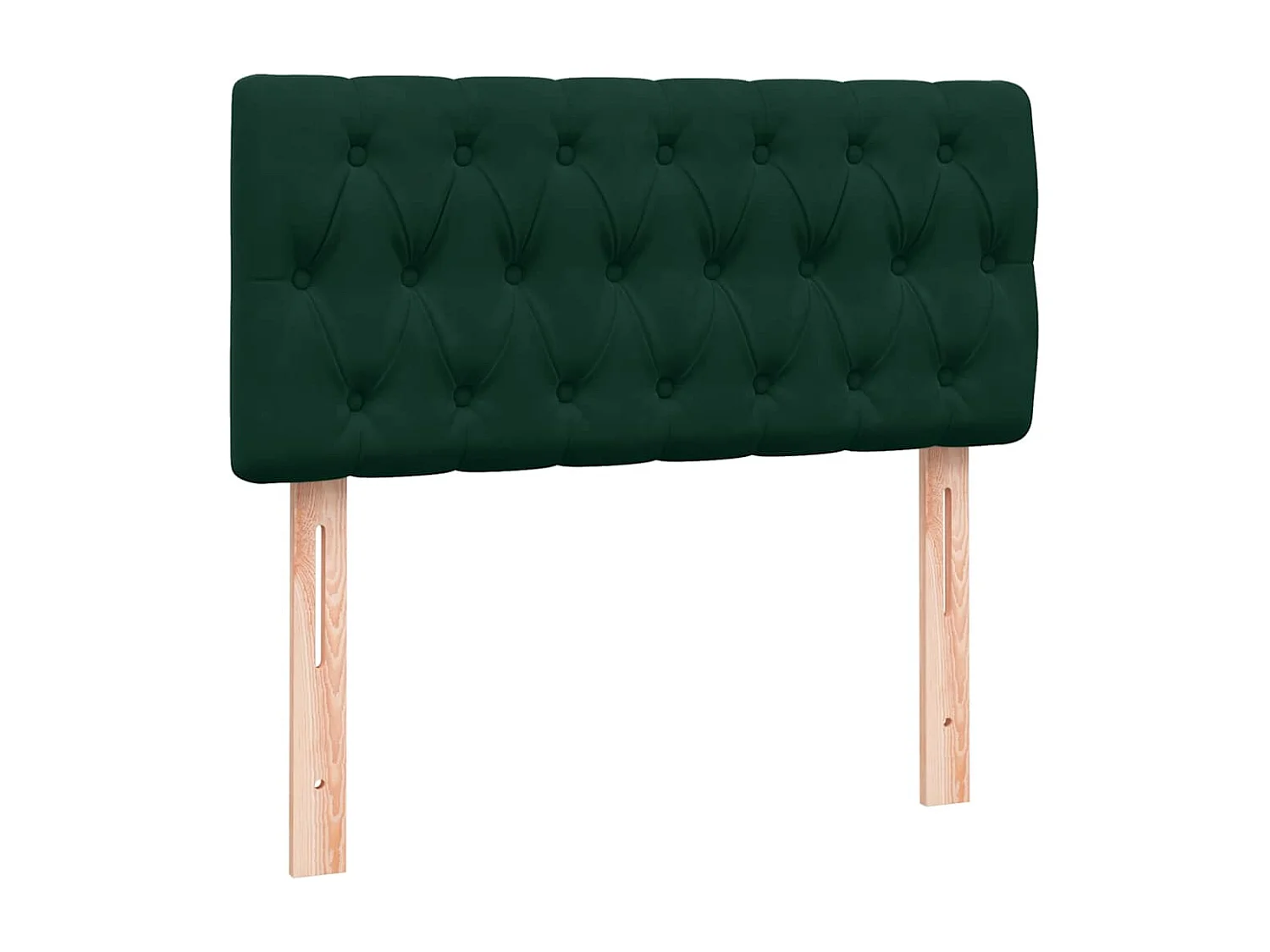 Sommier à lattes de lit et matelas et LED vert foncé 80x220 cm velours