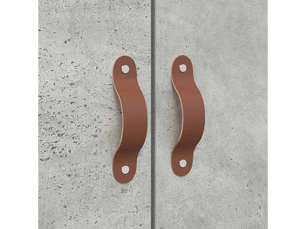 Cadre de lit Gris béton 200 x 200 cm Bois d'ingénierie