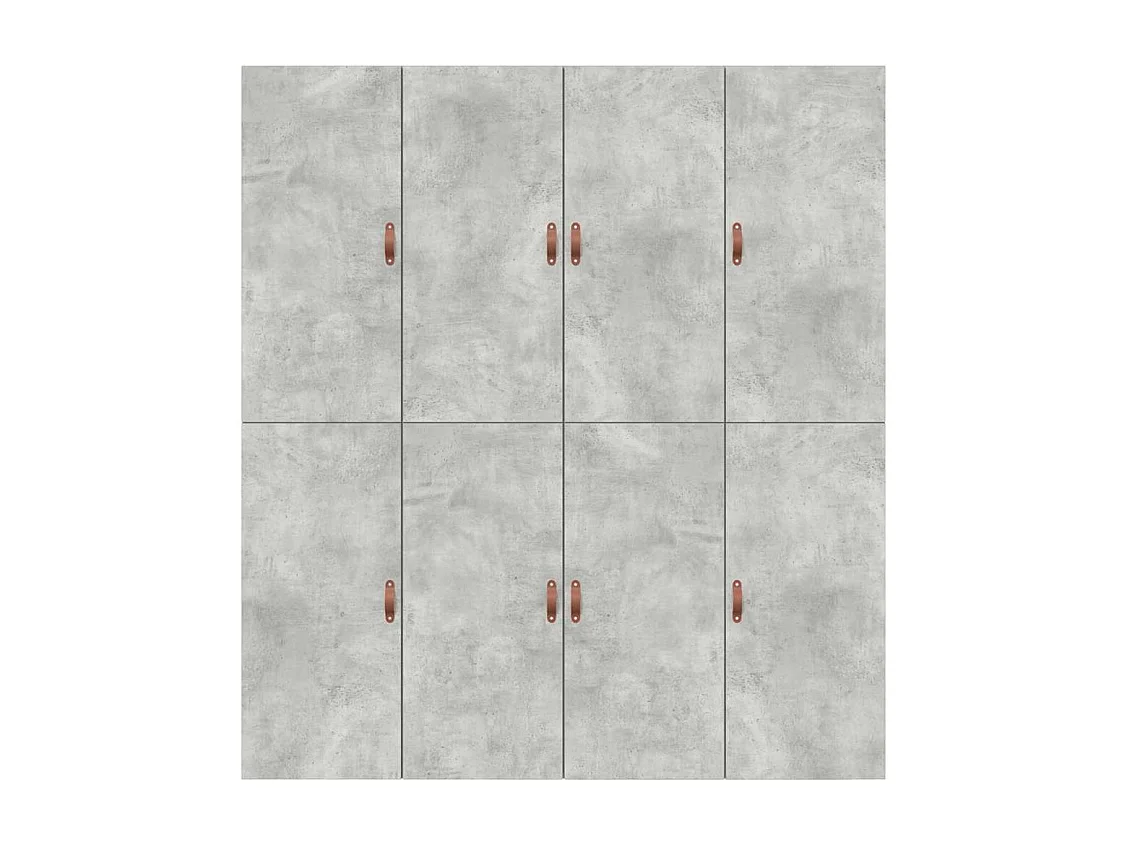 Cadre de lit avec rangement Gris béton 200 x 200 cm