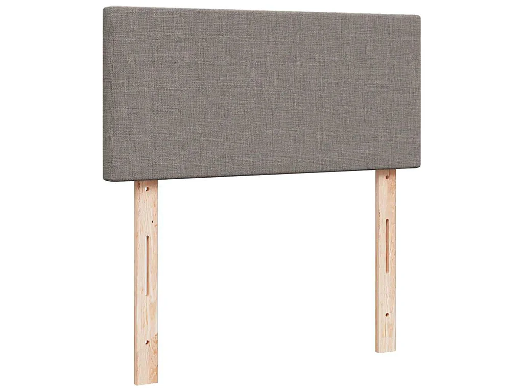 Boxspringbett mit Matratze Taupe 80x200 cm Stoff