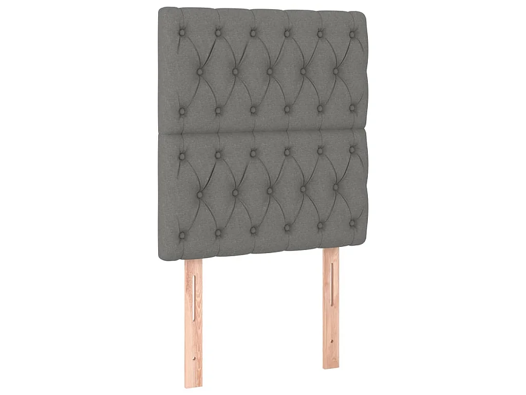 Bedframe zonder matras 80x200 cm stof donkergrijs