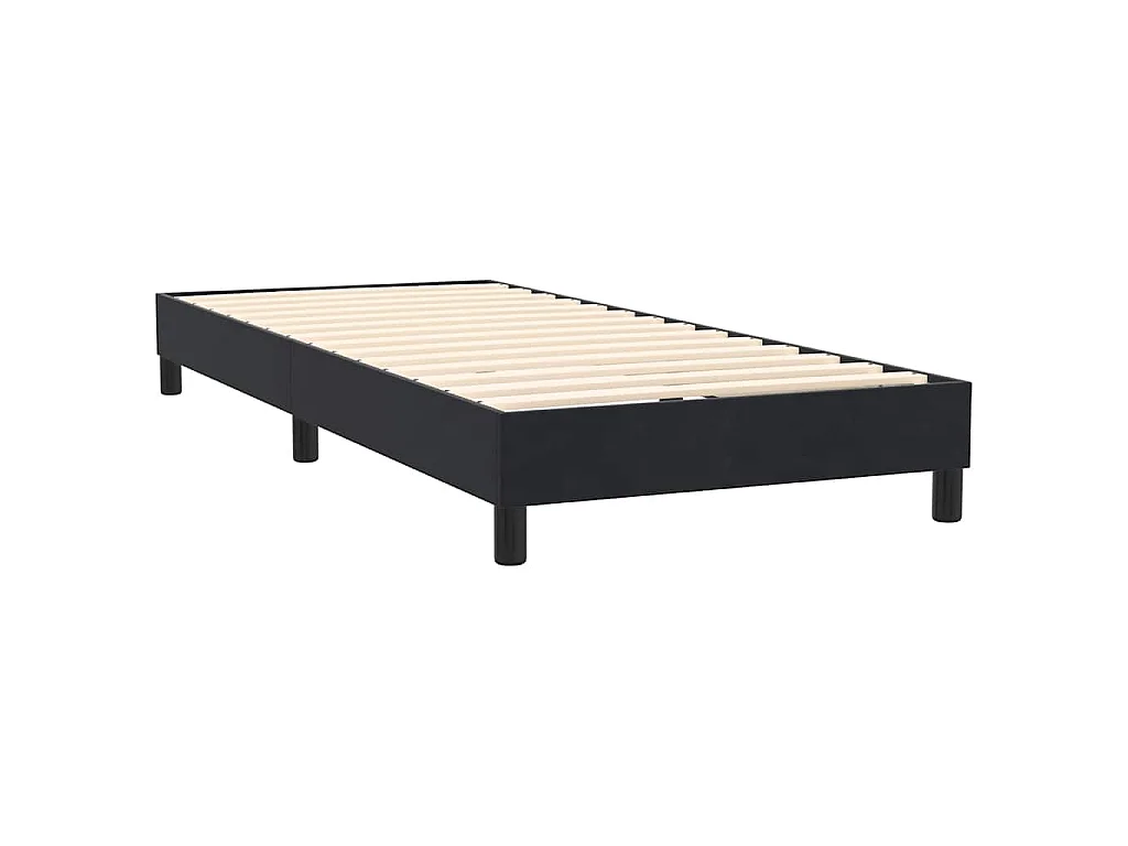 Boxspring met matras en LED fluweel zwart 80x220 cm