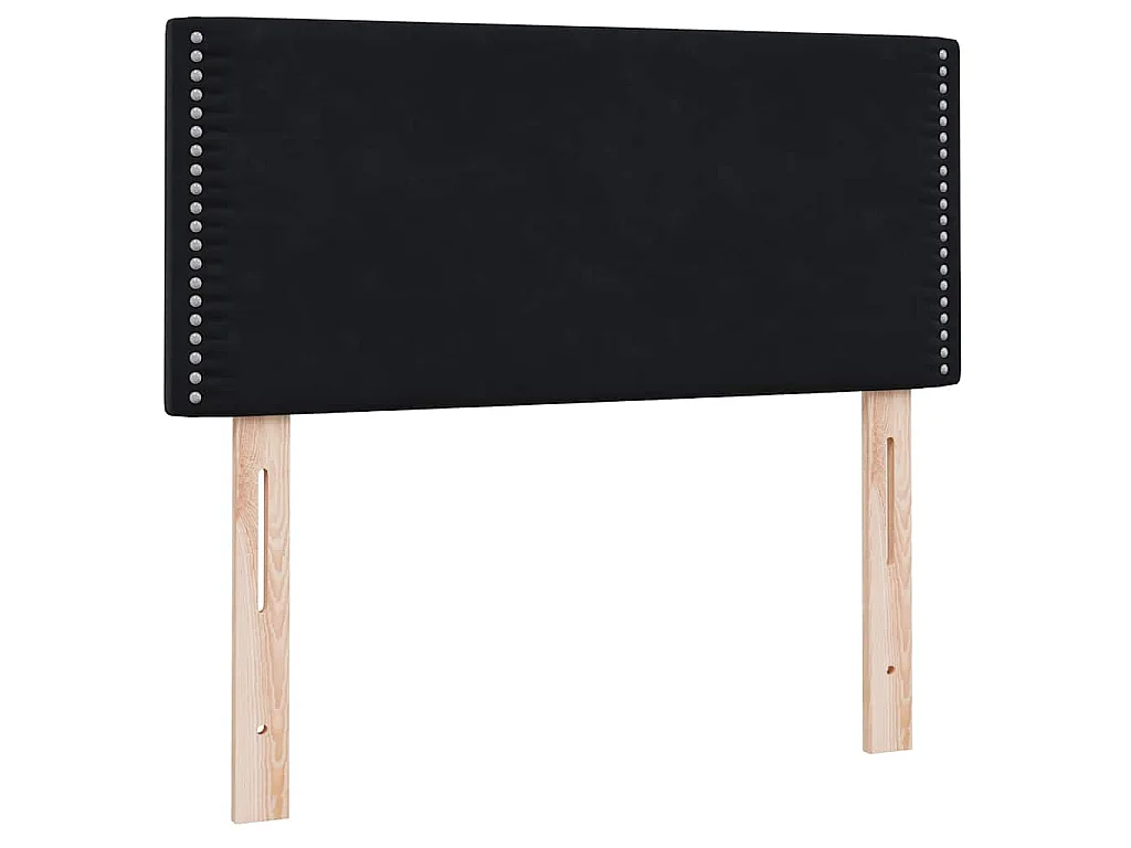 Boxspring met matras en LED fluweel zwart 80x220 cm