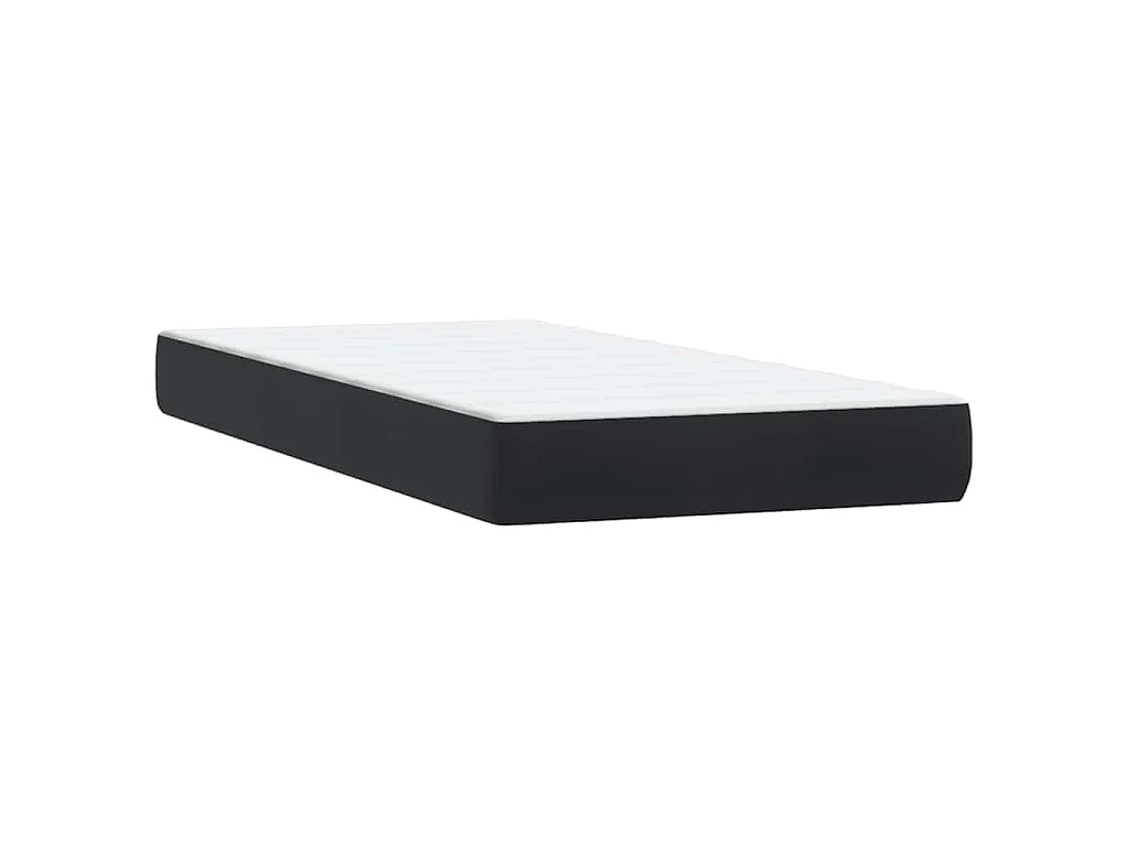 Boxspring met matras en LED fluweel zwart 80x220 cm