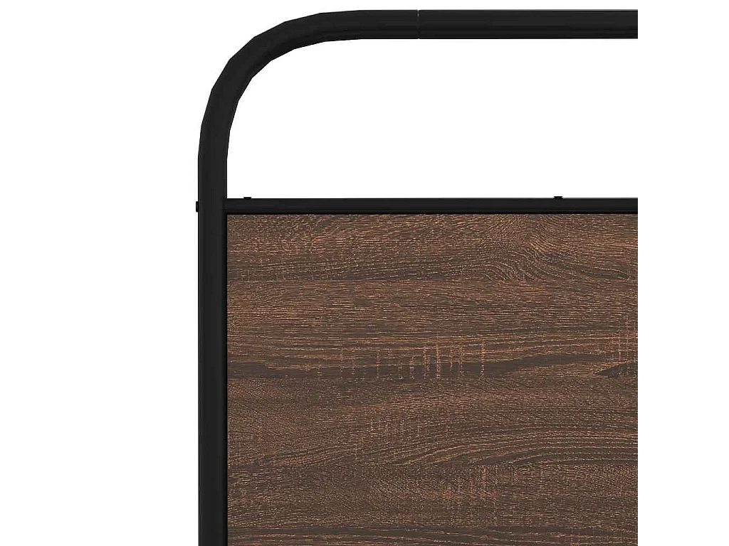 Cadre de lit sans matelas 135x190 cm chêne marron