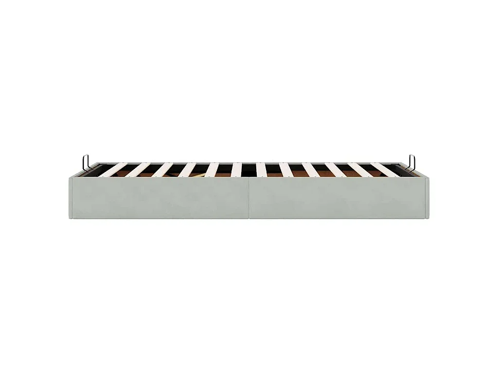 Bedframe zonder matras 80x200 cm fluweel lichtgrijs