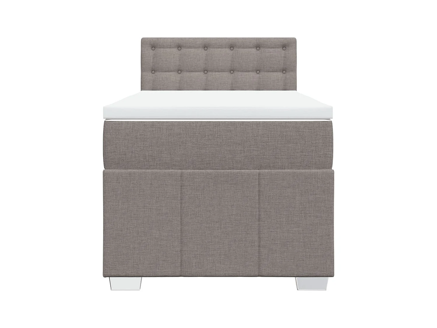 Sommier à lattes de lit avec matelas Taupe 80x200 cm Tissu