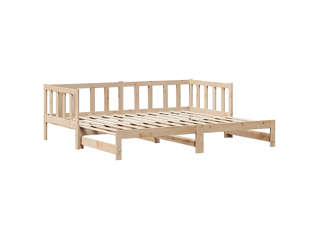 Sofá-cama com gavetão e gavetas sem colchão 80x200 cm