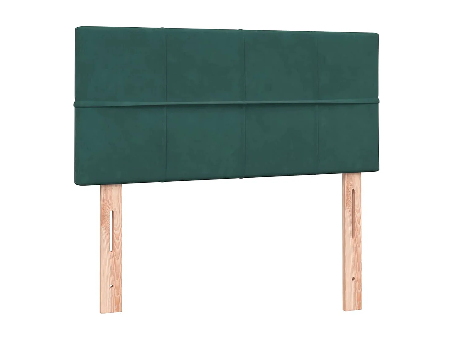 Boxspringbett mit Matratze Dunkelgrün 80x220 cm Samt