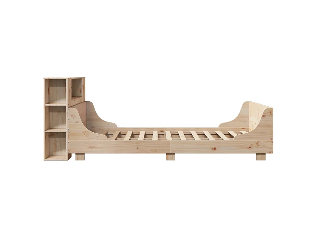 Cama sem colchão 135x190 cm madeira de pinho maciça