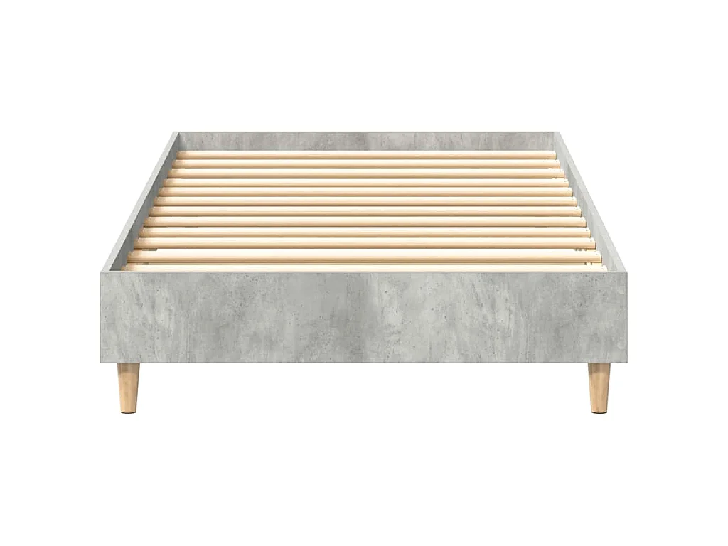 Bedframe zonder matras 75x190 cm spaanplaat betongrijs