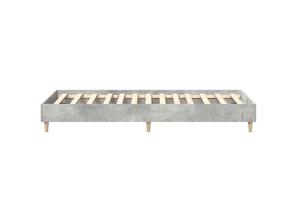 Bedframe zonder matras 75x190 cm spaanplaat betongrijs