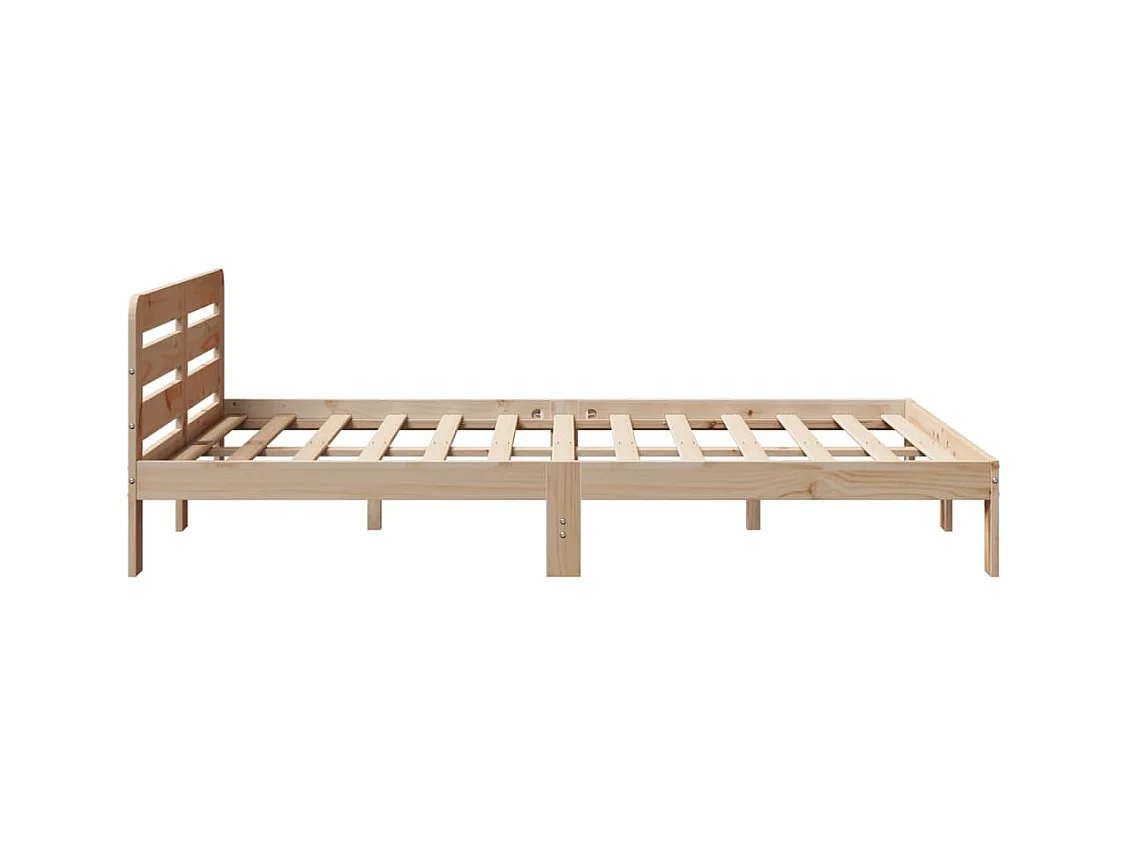 Bedframe zonder matras massief grenenhout 135x190 cm