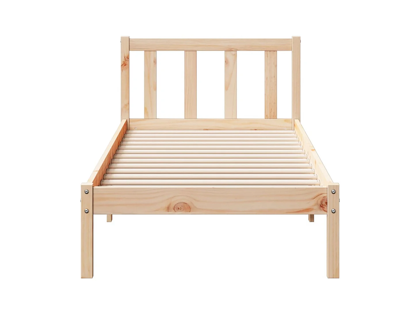 Massivholzbett Extra Lang ohne Matratze 80x210 cm Kiefernholz