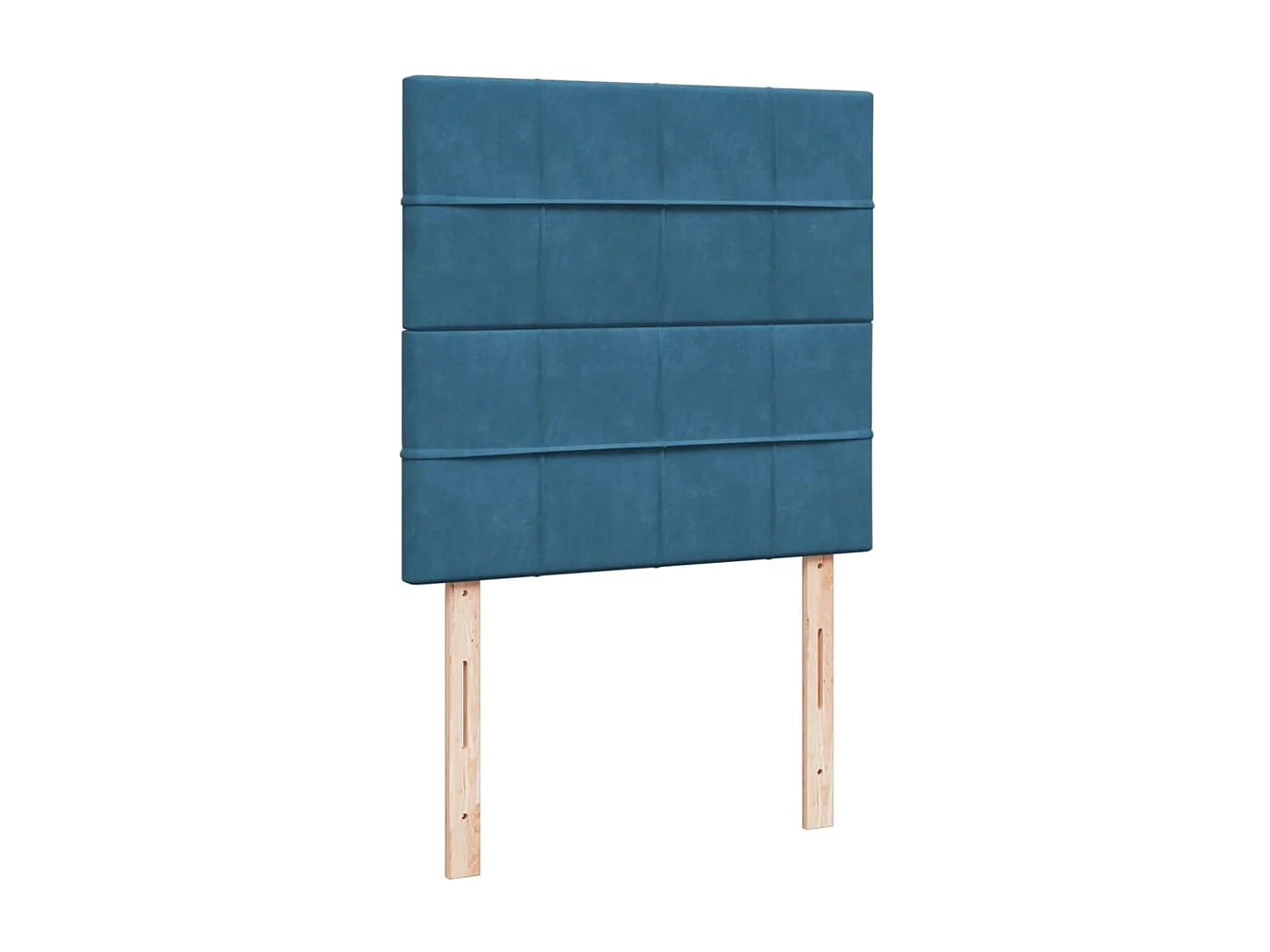 Boxspring met matras fluweel blauw 80x200 cm