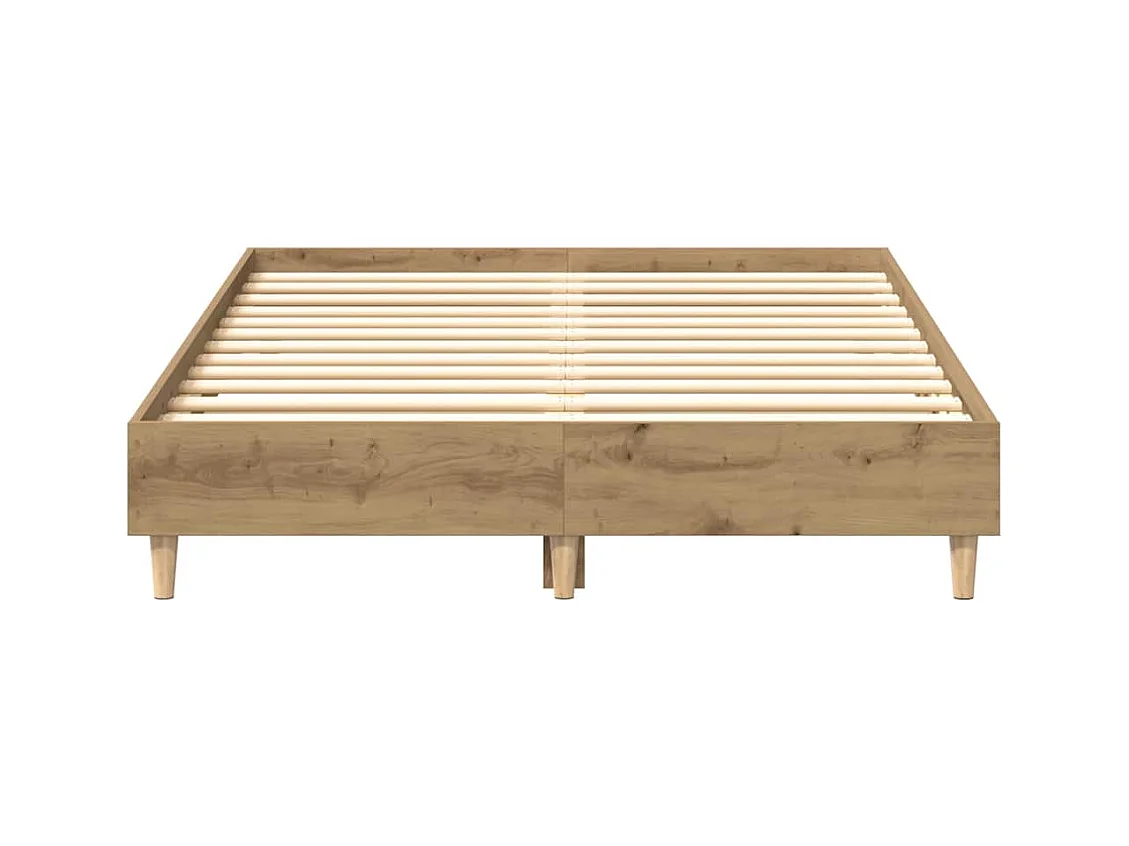 Bettgestell ohne Matratze Artisan-Eiche 135x190cm Holzwerkstoff