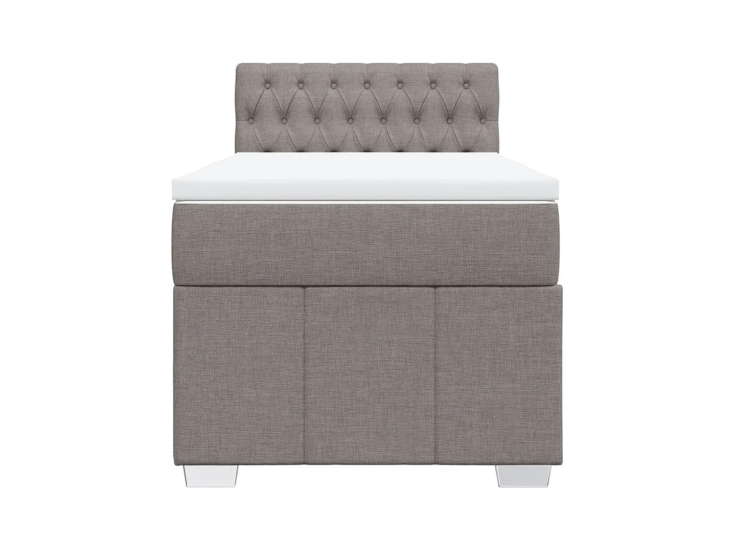 Giroletto a Molle con Materasso Tortora 80x200 cm inTessuto