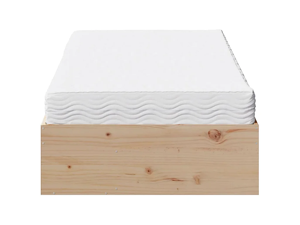 Sofá cama con colchón madera maciza de pino 80x200 cm