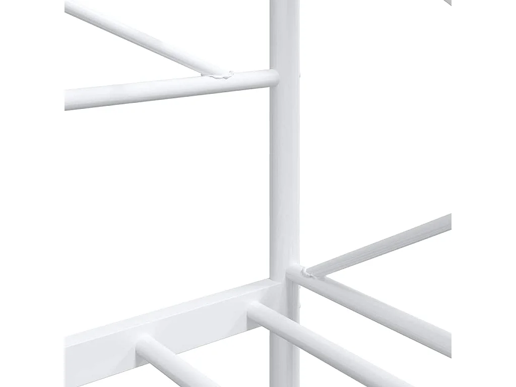 Tagesbett ohne Matratze Weiß 80x200 cm Stahl