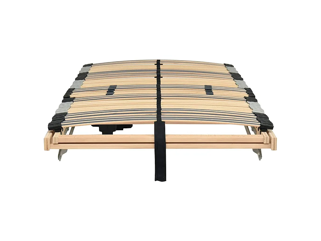 Base a doghe Marrone 80 x 190 cm Legno massello di faggio