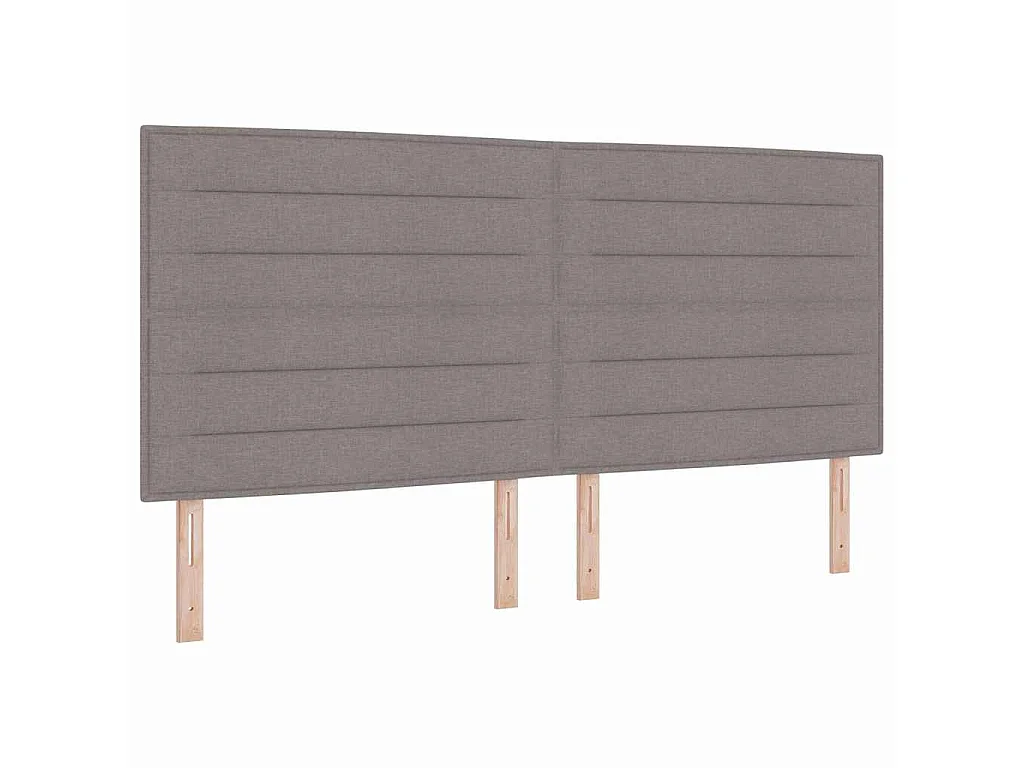 Bedframe met hoofdeinde Taupe 200 x 200 cm Stof